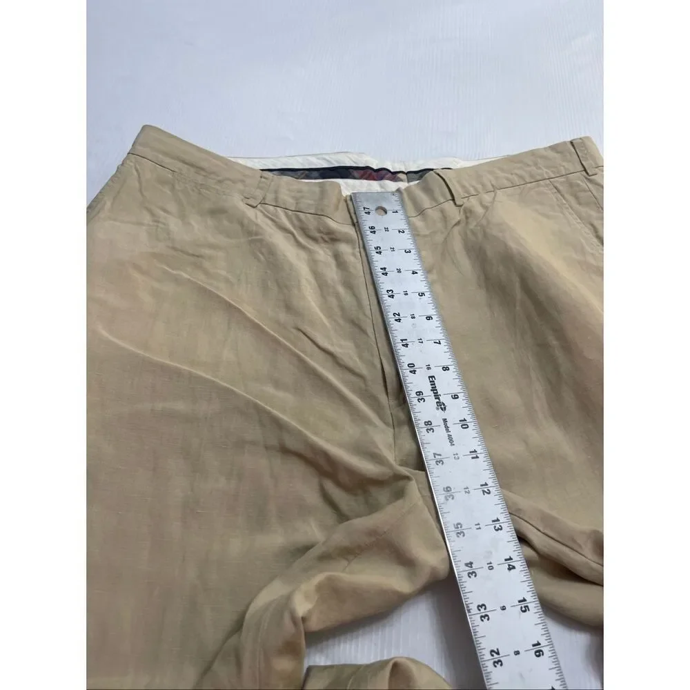 Polo By Ralph Lauren Men’s Vintage Linen Flat Front Pants Size 40 X 30